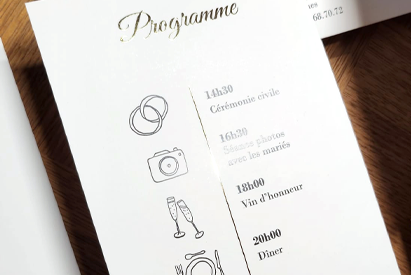 Faire-part de mariage sur mesure