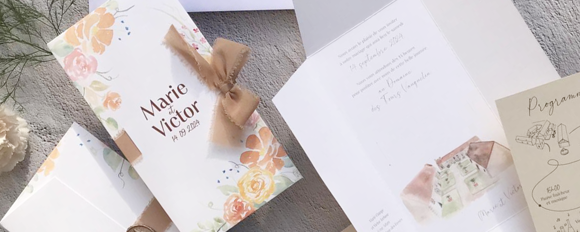 Faire-part de mariage
